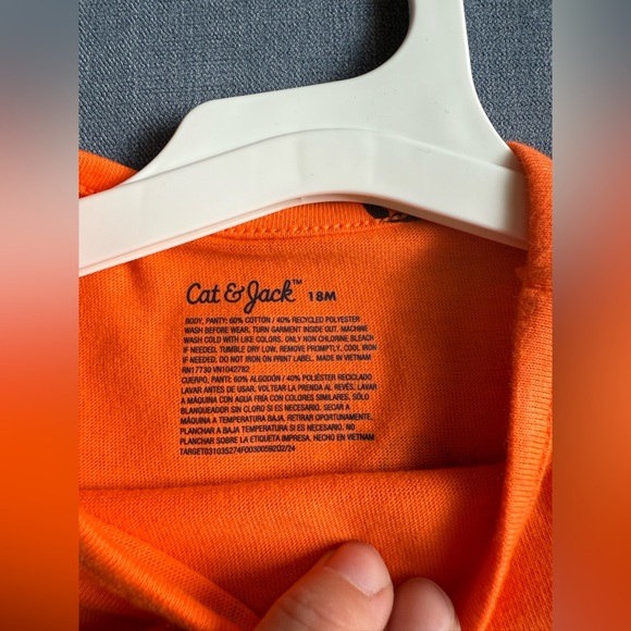 Cat & Jack Halloween Pumpkin Candy Dress Bundle Toddler Girls SZ 18M Long Sleeve - Picture 4 of 6